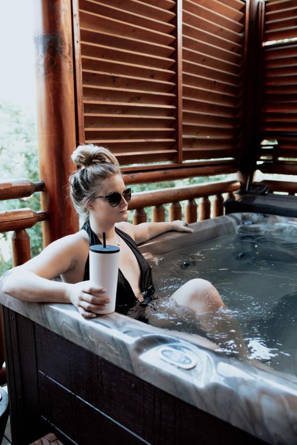 הוילה סביירוויל Gorgeous Large Mountain View Cabin W Hot Tub, Free Wifi, Games מראה חיצוני תמונה